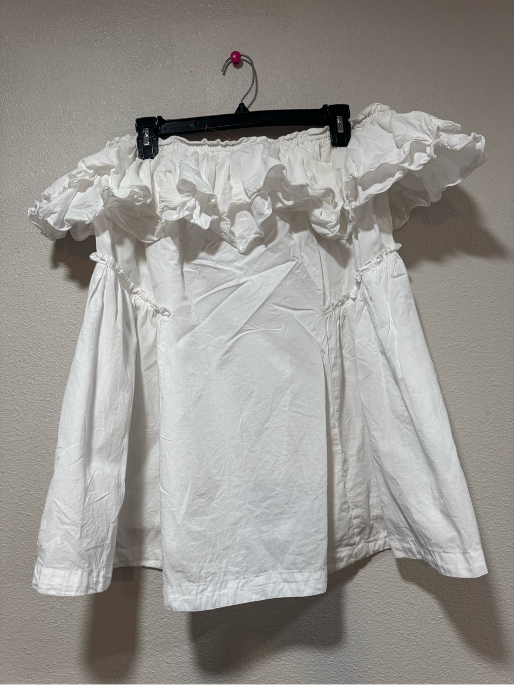 Free People Women’s Sleeveless Tube Top Ruffle Cotton Top - White Casual Chic
